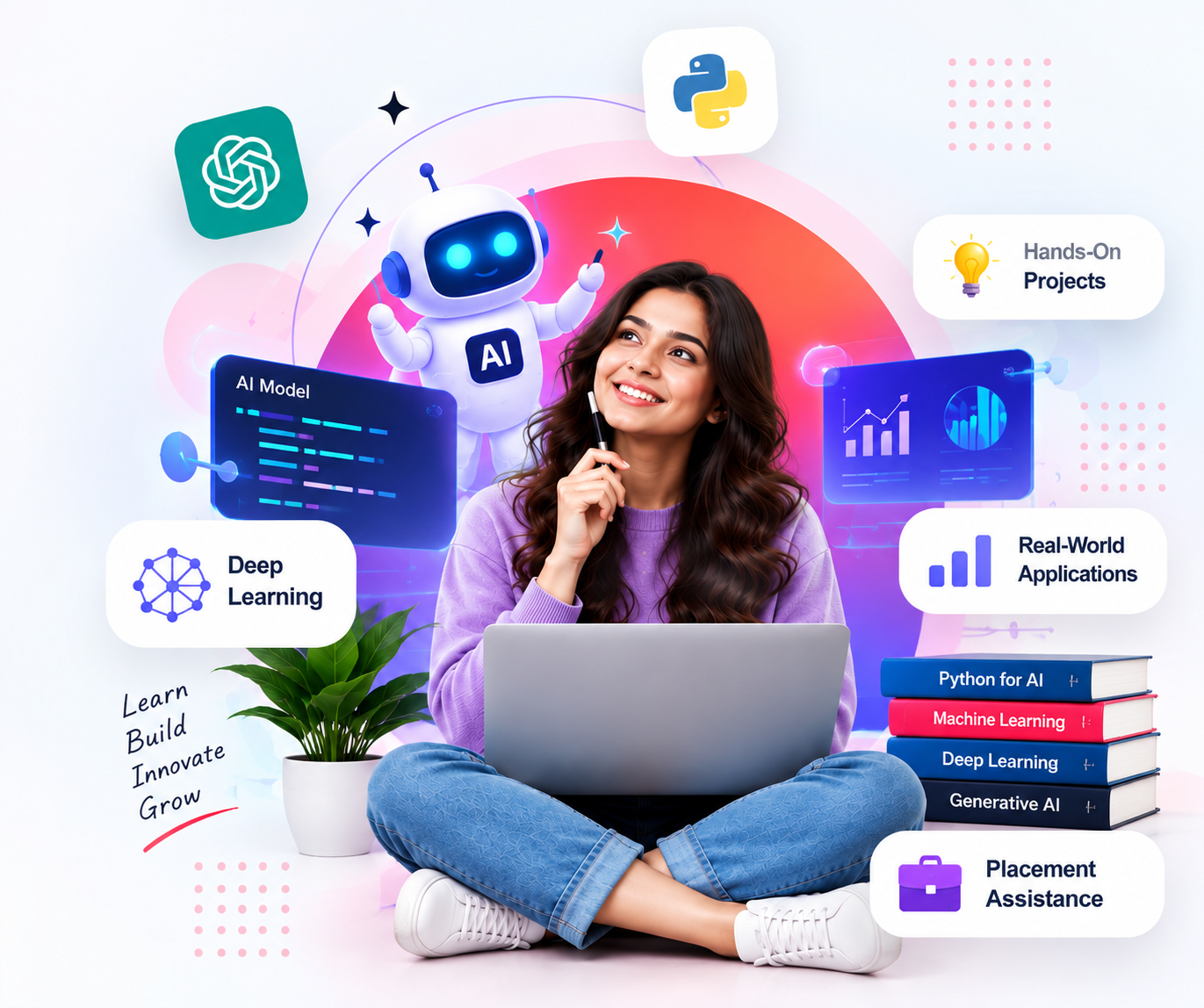 Student working on Artificial Intelligence